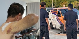 ‘An inch closer & it would’ve been me’: Van driver in Tampines accident says he’s lucky to survive featured image