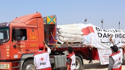 Indonesian Red Cross sends 500 tents to Palestinian refugees in Gaza featured image
