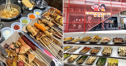 Chuan Tian Fu in Johor Bahru has meat and veggie skewers like cheese tofu, prawns, pork belly & more from just S$0.28 featured image