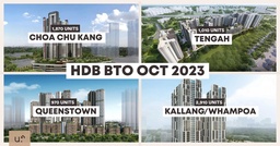 HDB BTO Oct 2023: Over 6,800 BTO Flats On Offer In Choa Chu Kang, Kallang/Whampoa, Queenstown and Tengah featured image