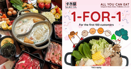 1-FOR-1 Sukiyaki & Shabu-Shabu buffet at Suki-Ya, Bugis+ from 18 – 21 Mar 24 featured image