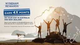 Wyndham Rewards Launches 4X Points Offer for Your Upcoming ANZ Trips!  featured image