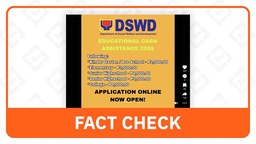 FACT CHECK: Online DSWD form for education aid is fake featured image