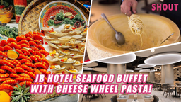 SEAFOOD WEEKEND BUFFET IN JB HOTEL WITH CRABS, SCALLOPS, SASHIMI, LIVE CHEESE WHEEL PASTA & MORE FOR ~$33 SGD! featured image