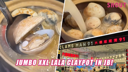 JUMBO LALA CLAYPOT IN JOHOR BAHRU HAS “FIST-SIZED” LALA CLAMS, SHRIMP-STUFFED LALA & GIANT CHEESE PRAWNS! featured image