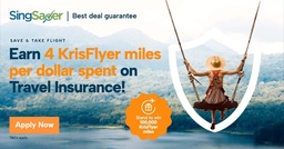SingSaver Promotion: Earn 4 mpd on Travel Insurance till 30 September 2024 featured image